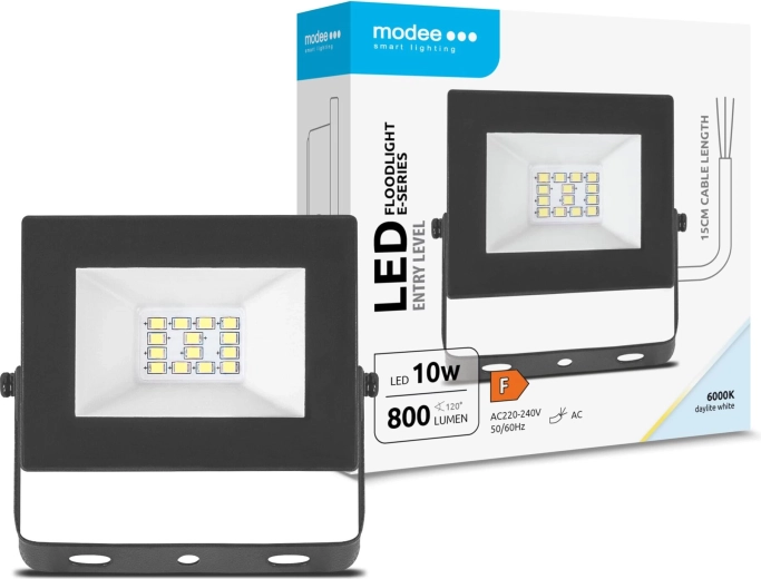 Modee reflektor LED E‑series Slim 10 W, 120°, 800 lm, zimna biel