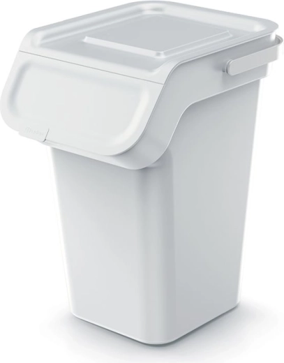 Kosz na śmieci z filtrem z węgla aktywnego 25 l, popielatoszary