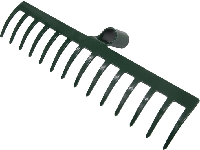 Stalowe grabie PROFI 14 zębów 39,5 cm bez trzonka