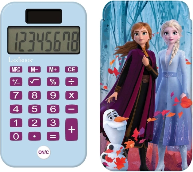 Kieszonkowy kalkulator Lexibook Frozen – kalkulator dziecięcy z przesuwaną osłoną