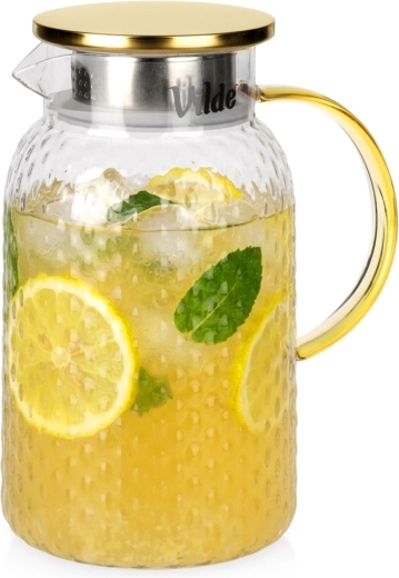 Szklany dzbanek z pokrywką 1,5 l Vilde
