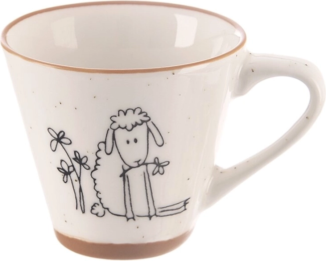 Porcelanowy kubeczek do espresso Statek owieczka 70 ml