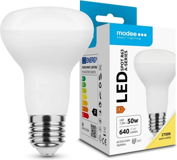 Żarówka LED reflektorowa Modee R63 7,3 W E27 640 lm ciepła biel