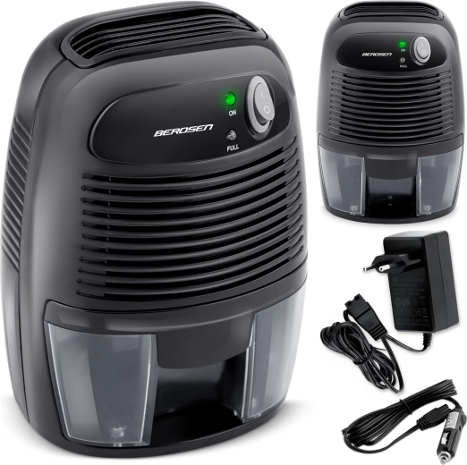 Elektryczny osuszacz powietrza Berdsen BR-68B z adapterem samochodowym 12V, czarny