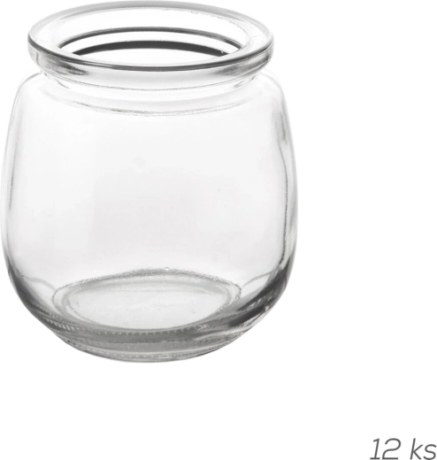 Szklane słoiczki na jogurt 200 ml, 12 szt.