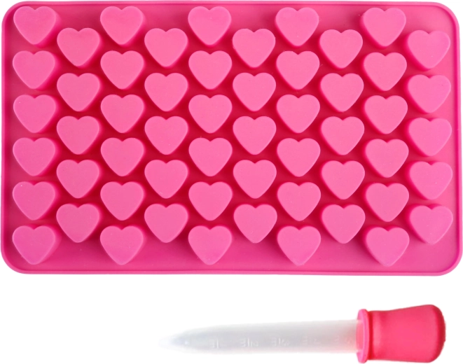 Silikonowa forma do serduszek z pipetą TORO
