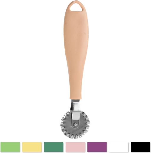 Radełko do ciasta z plastikową rączką i metalowym kółkiem 3,3 cm (mix kolorów)