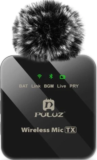 Puluz bezprzewodowy mikrofon krawatowy z odbiornikiem USB-C - 1 sztuka