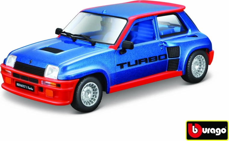 Metalowy model auta 1:24 Renault 5 Turbo – niebieski (Bburago)