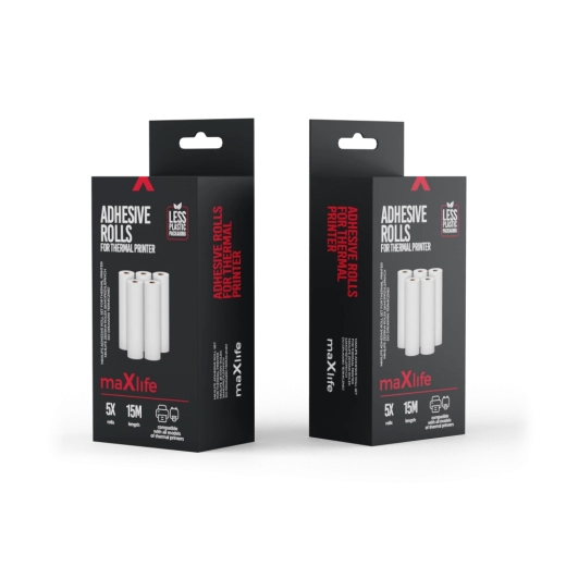 Maxlife Roll Set – zestaw 5 rolek termicznych do drukarek termicznych