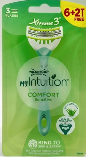 Jednorazowa maszynka do golenia WILKINSON Xtreme3 My Intuition Comfort Sensitive 6+2