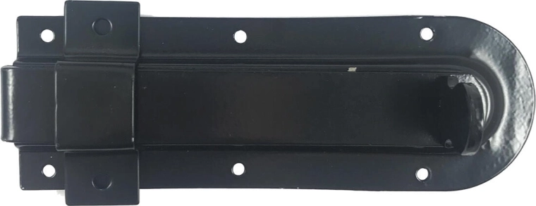 Zasuwka 140 mm czarna – uniwersalna do furtek i bramek