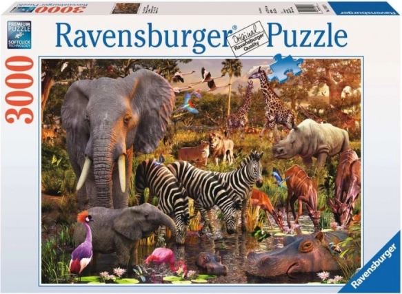 Ravensburger puzzle Afrykańskie zwierzęta 3000 szt.