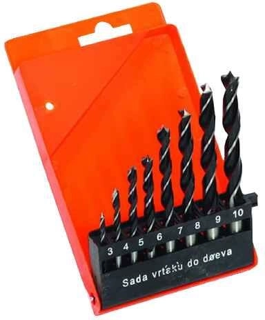 Zestaw wierteł do drewna 3–10 mm, 8 sztuk
