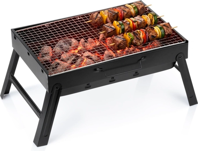 Vilde składany przenośny grill na węgiel drzewny 51 × 30 × 23 cm