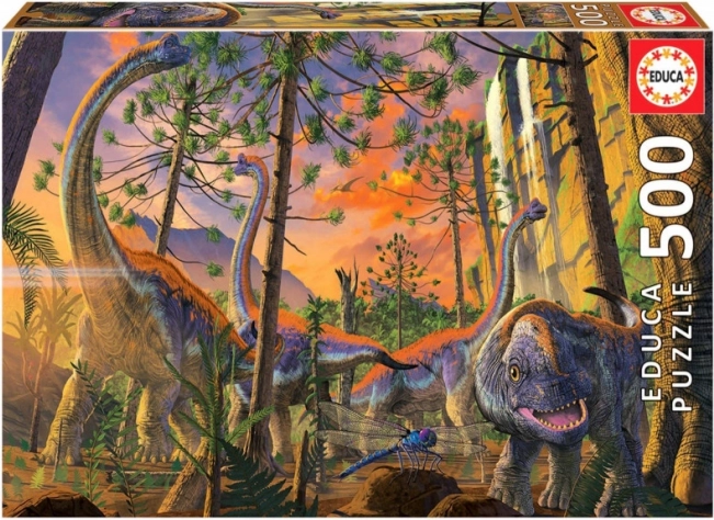 Puzzle EDUCA ciekawski dino – 500 elementów