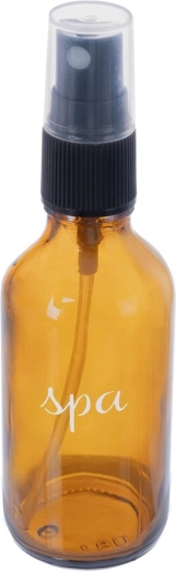 Kosmetyczna buteleczka SPA 60 ml z brązowego (amber) szkła z atomizerem