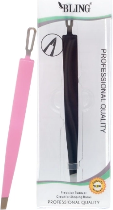 Profesjonalna pęseta do brwi BLING – czarna
