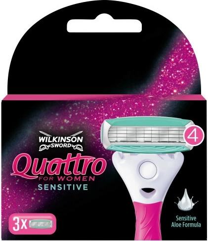 Wilkinson Quattro Sensitive wymienne głowice 3 szt.