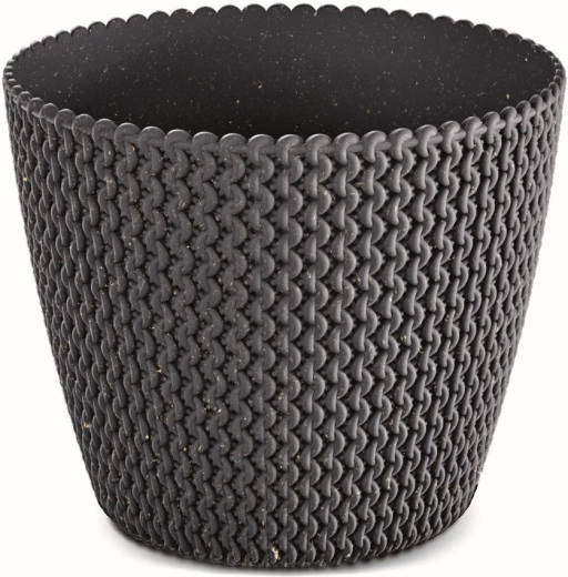 Doniczka Splofy Eco Wood 21,8 cm – antracyt