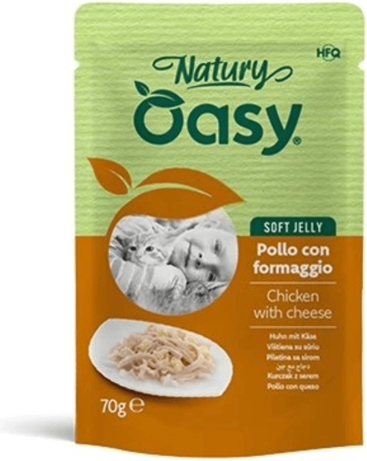 Oasy Nature Soft Jelly kurczak z serem saszetka 70 g