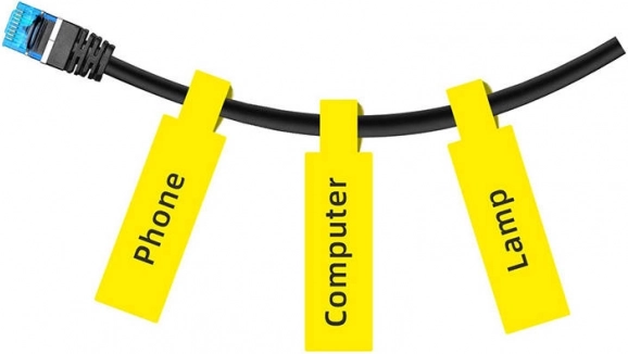 Termiczne etykiety Niimbot 12,5 × 74+35, 65 szt. – Żółte