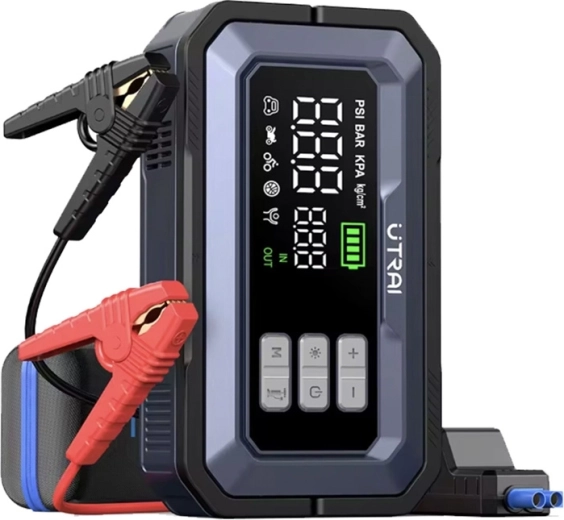 UTRAI JS30 źródło rozruchowe z kompresorem i diagnostyką OBD‑II