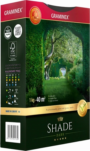 Premiumowa mieszanka traw do cienia 1 kg (na powierzchnię do 40 m²)