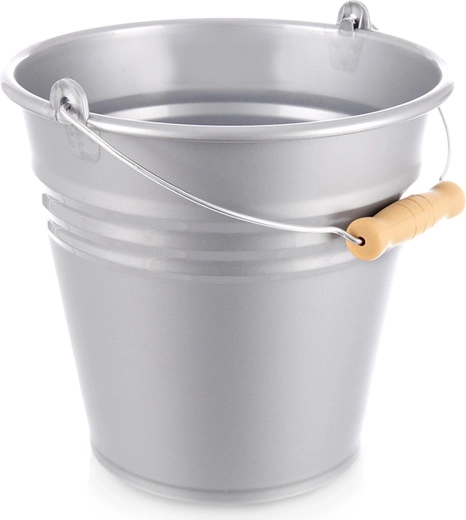 Plastowe szare wiadro 7 l