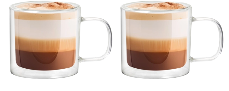 Zestaw 2 kubków termicznych z podwójną ścianką 215 ml
