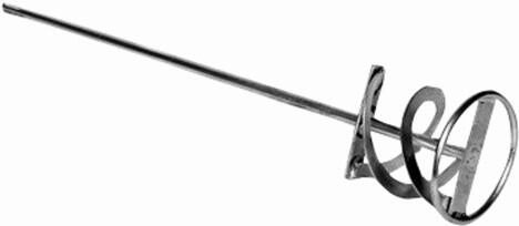Mieszadło spiralne 140 × 600 mm M14 prawoskrętne, ocynk