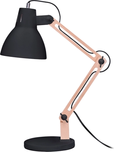 Solight lampa stołowa Falun E27 czarna