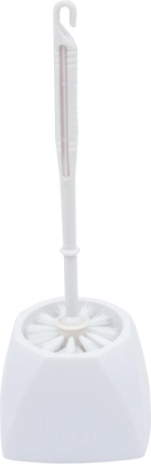 Zestaw WC z uchwytem, biały plastikowy