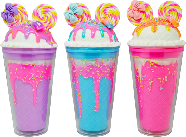 Kubek z pokrywką i słomką Myszka 480 ml