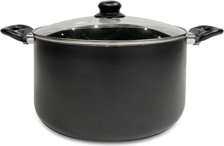 Garnek z pokrywką KITCHISIMO Nero 28 cm, 8,5 l