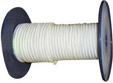 Pleciona linka poliamidowa z rdzeniem 6 mm, biała, 100 m
