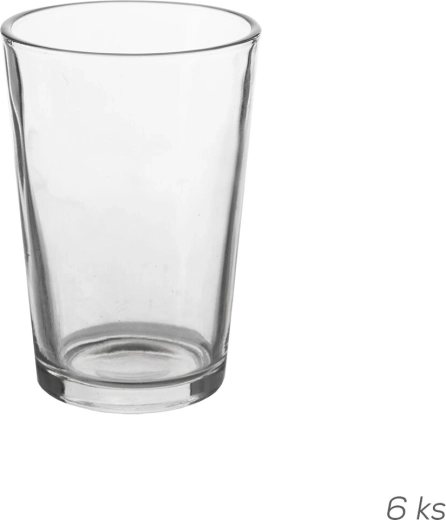 Zestaw szklanek 200 ml, 6 szt.
