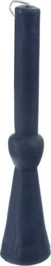 Świeca stołowa Dinner szara 25 cm