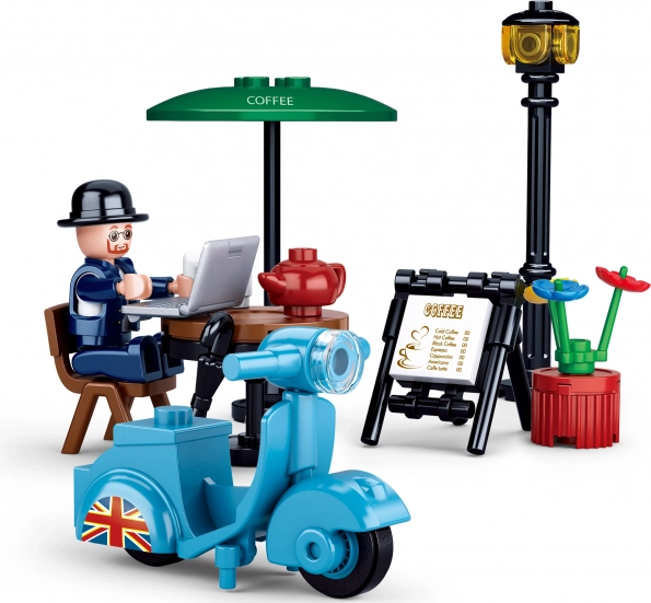 Sluban Town jeździec na skuterze – zestaw konstrukcyjny