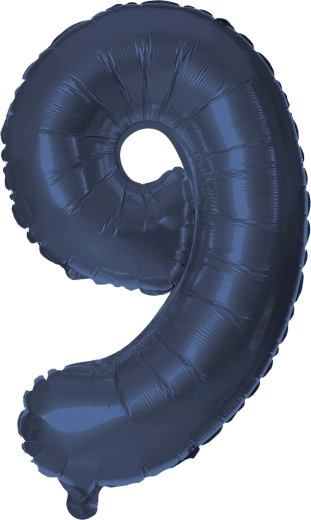 Balon foliowy TORO cyfra 9, 30 cm – Niebieski