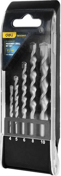 Zestaw wierteł do muru Deli Tools 4–10 mm (5 szt.)