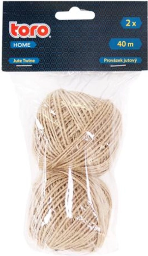 Sznurek jutowy TORO – zestaw 2 sztuk, 40 m