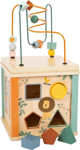 Drewniana kostka motoryczna Safari dla dzieci