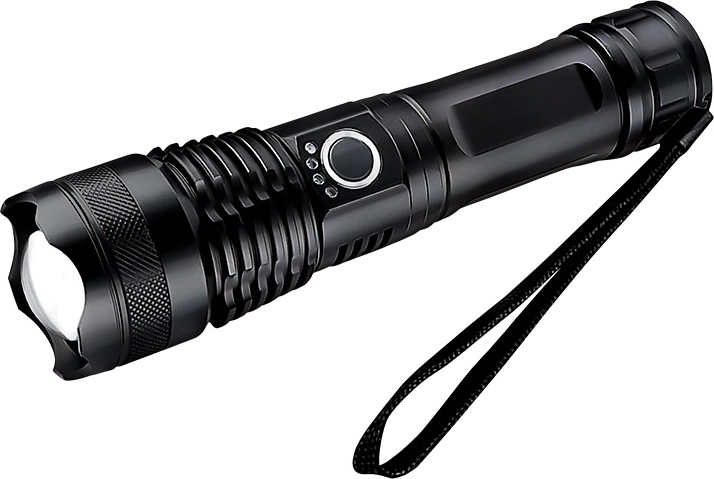 Solight LED latarka ładowana 1000 lm z zoomem w opakowaniu prezentowym