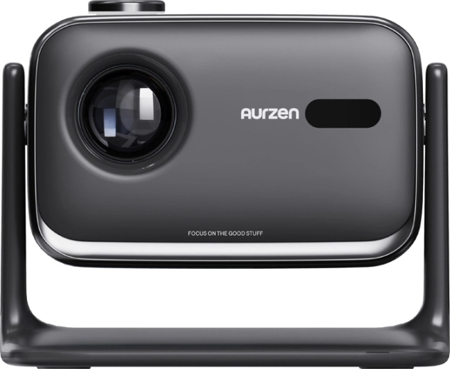 Aurzen Boom Mini czarny mini projektor z Google TV