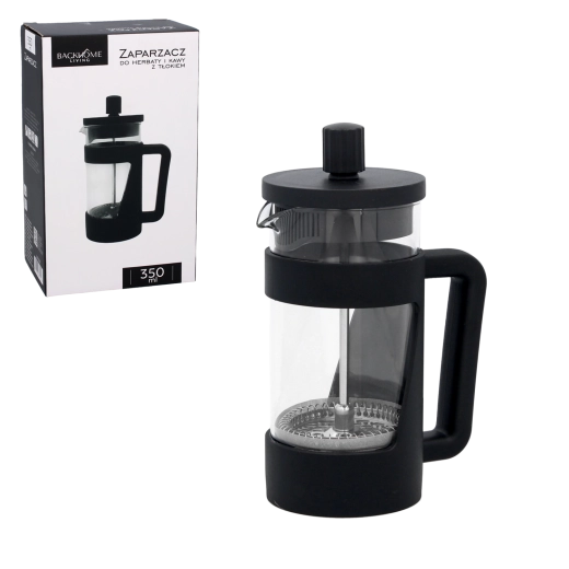 Dźwigniowy french press z borokrzemowego szkła 350 ml