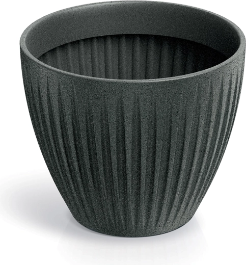 Donica Latia Round 30 cm – czarny granit