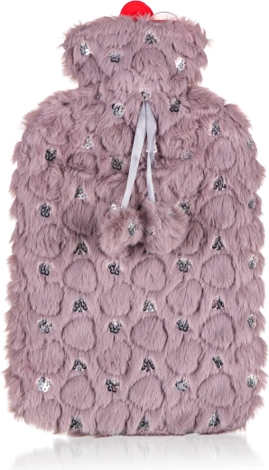 Termofor z miękkim pluszowym pokrowcem 2 l