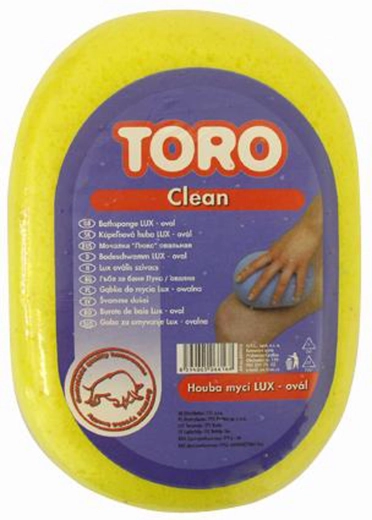 Gąbka do masażu Lux owalna biała