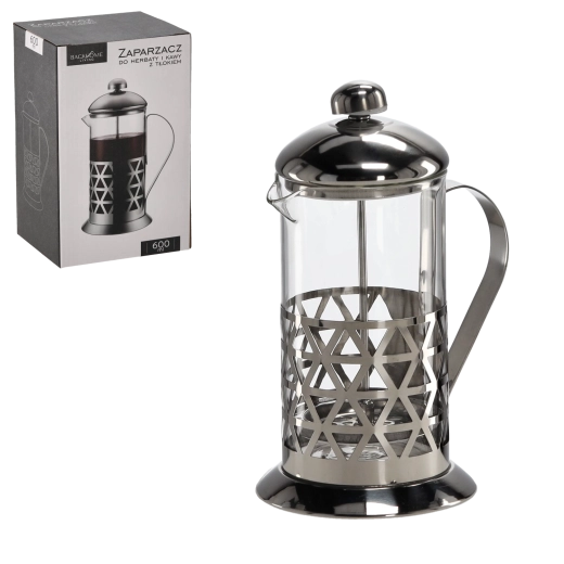 French press z borokrzemowego szkła 600 ml